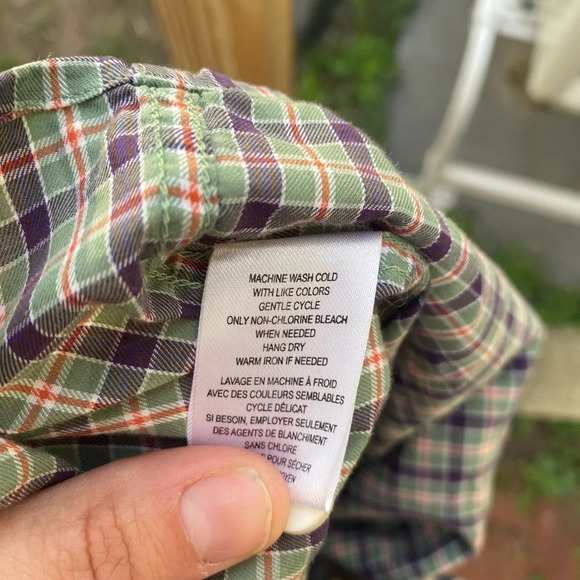 UNTUCKit Blue and White Plaid Button Down Shirt - Picture 6 of 6